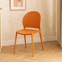 SEDIA INES 54X48XH81CM ARANCIONE.