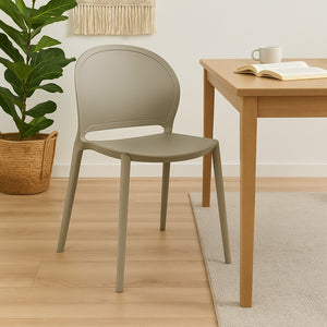 SEDIA INES 54X48XH81CM BEIGE KHAKI.