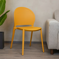 SEDIA INES 54X48XH81CM GIALLA.