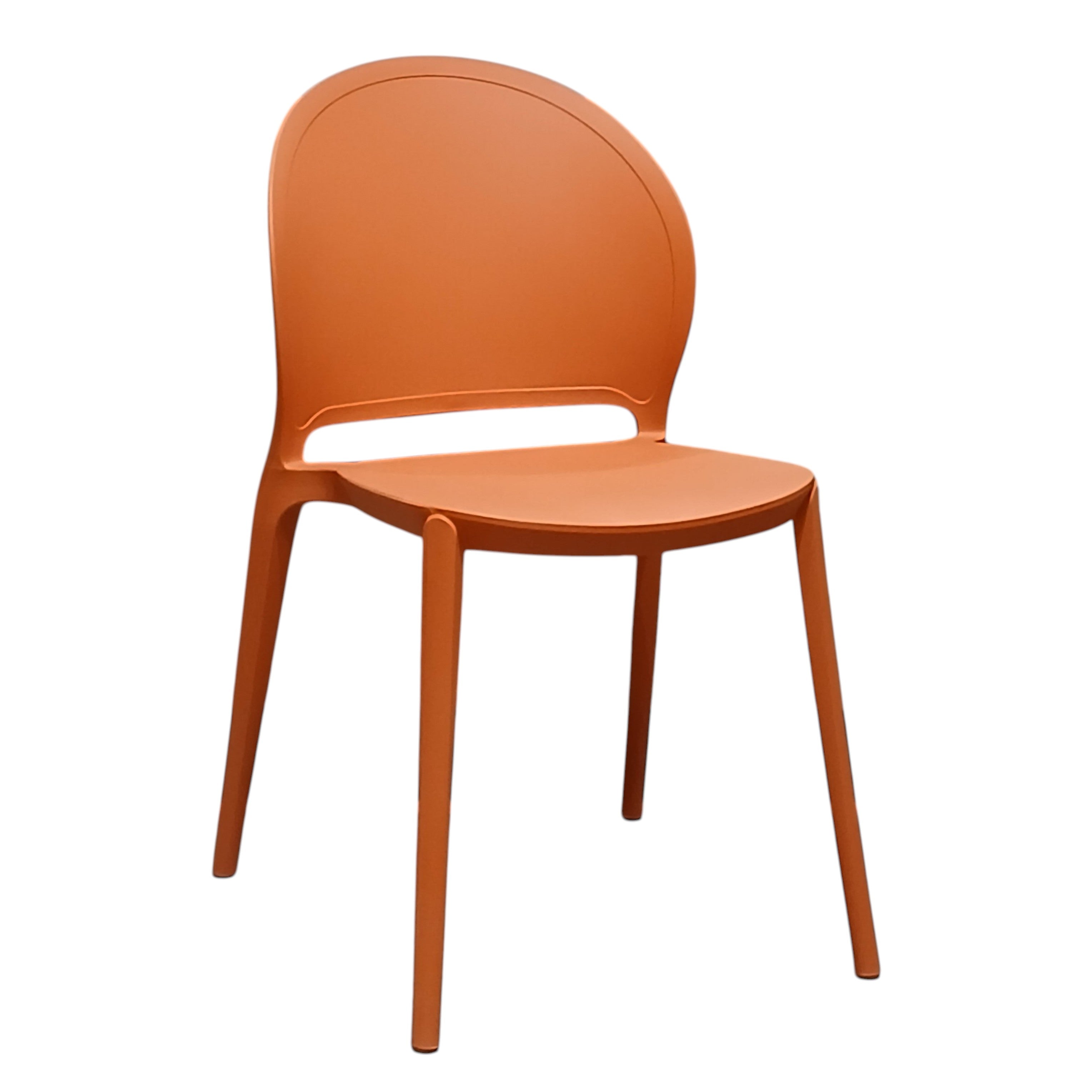 SEDIA INES 54X48XH81CM ARANCIONE.