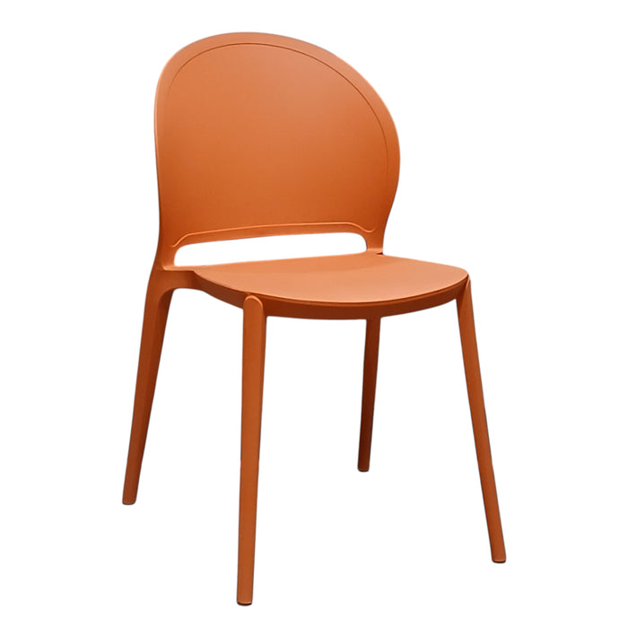 SEDIA INES 54X48XH81CM ARANCIONE.