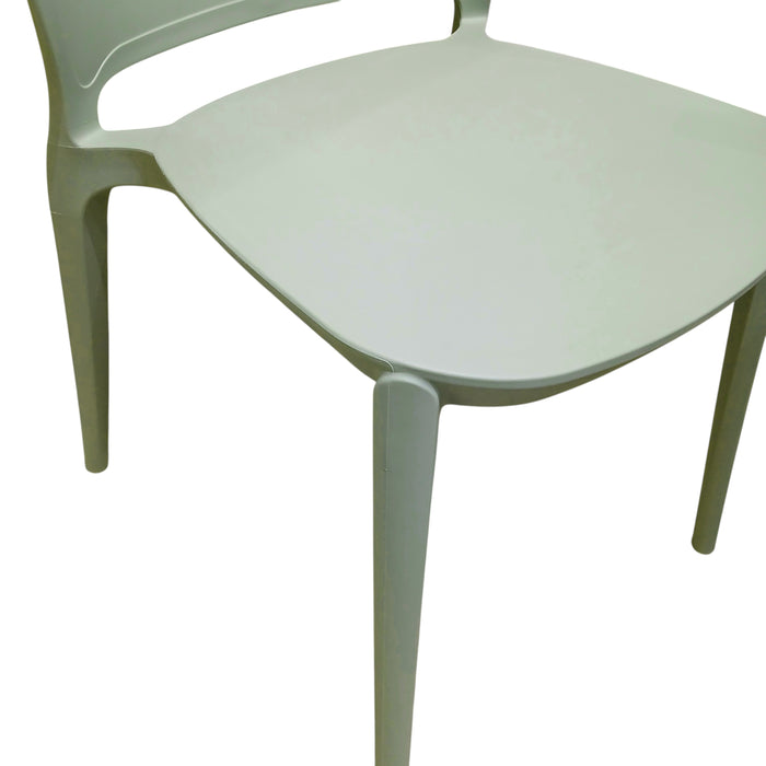 SEDIA INES 54X48XH81CM VERDE.