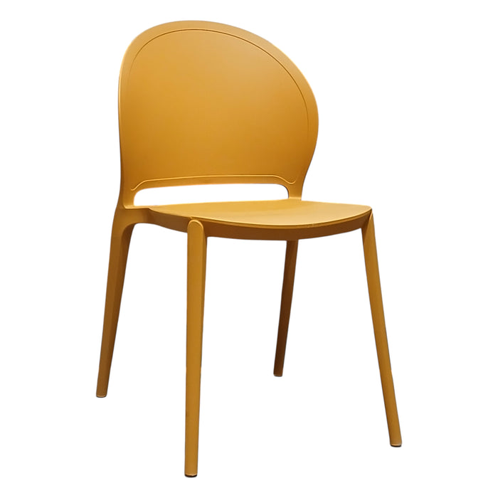 SEDIA INES 54X48XH81CM GIALLA.