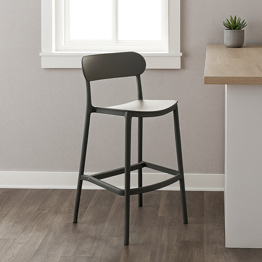 SGABELLO ELIA 48,5X37XH102CM GRIGIO