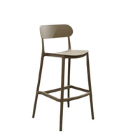 SGABELLO ELIA 48,5X37XH102CM BEIGE KHAKI.