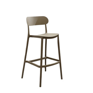 SGABELLO ELIA 48,5X37XH102CM BEIGE KHAKI.