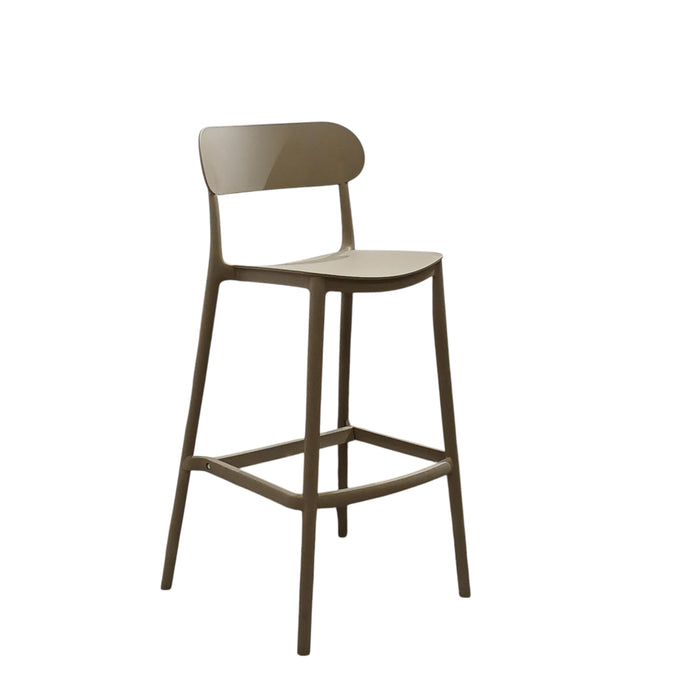 SGABELLO ELIA 48,5X37XH102CM BEIGE KHAKI.