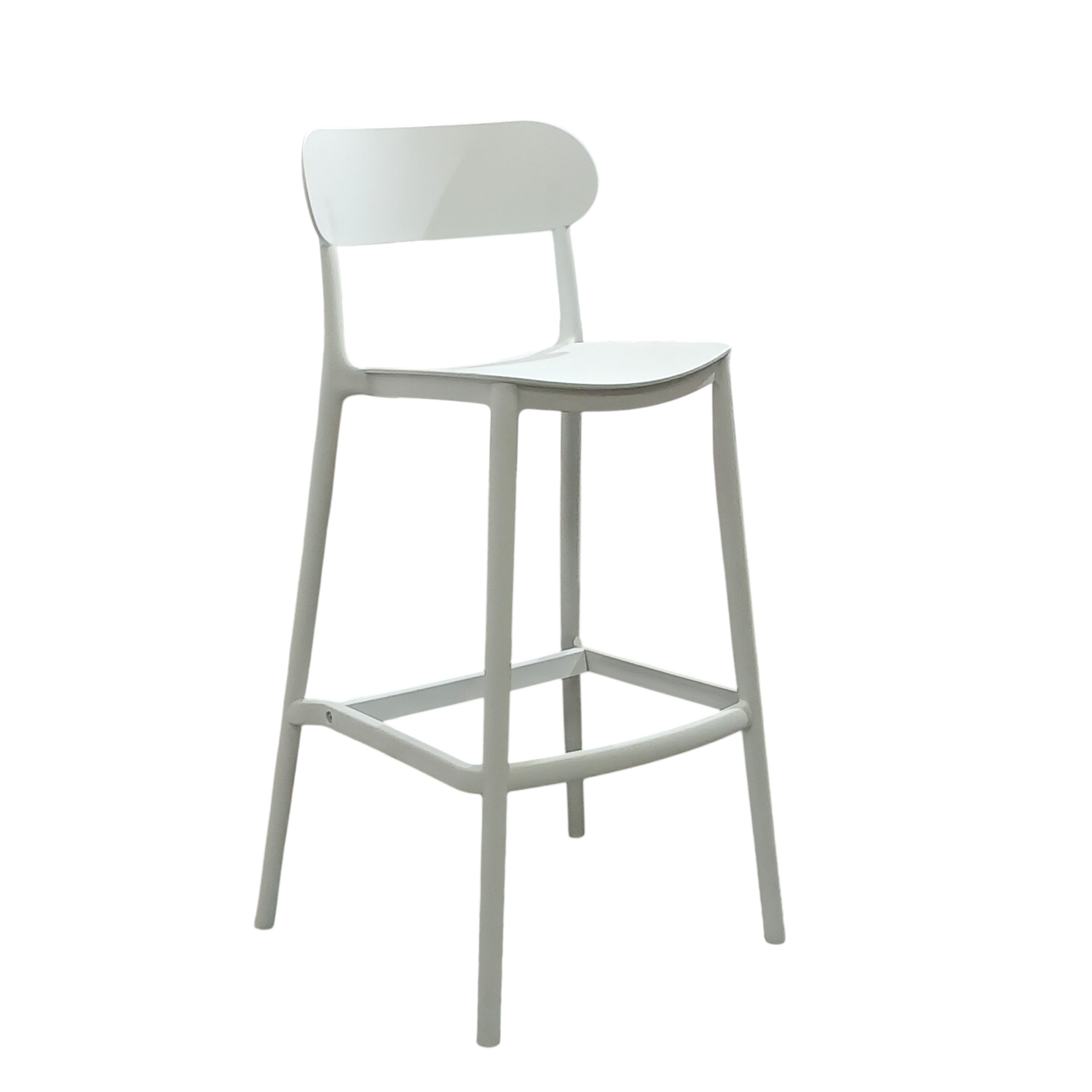 SGABELLO ELIA 48,5X37XH102CM BIANCO.