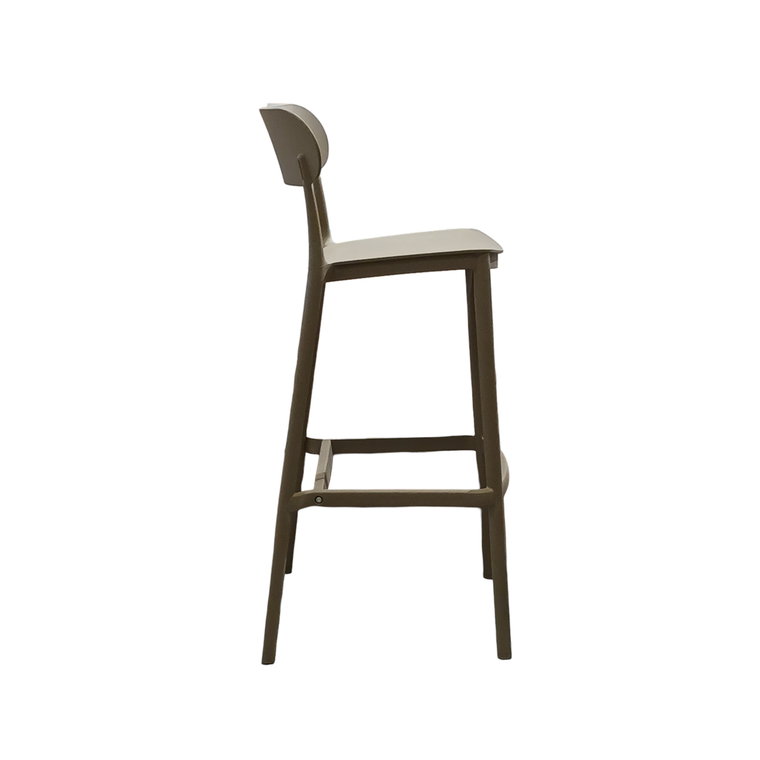 SGABELLO ELIA 48,5X37XH102CM BEIGE KHAKI.