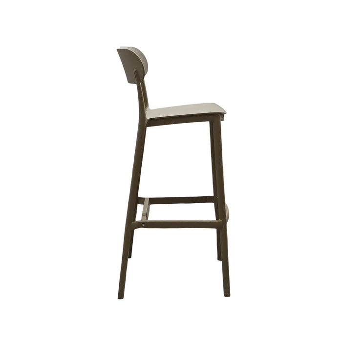 SGABELLO ELIA 48,5X37XH102CM BEIGE KHAKI.