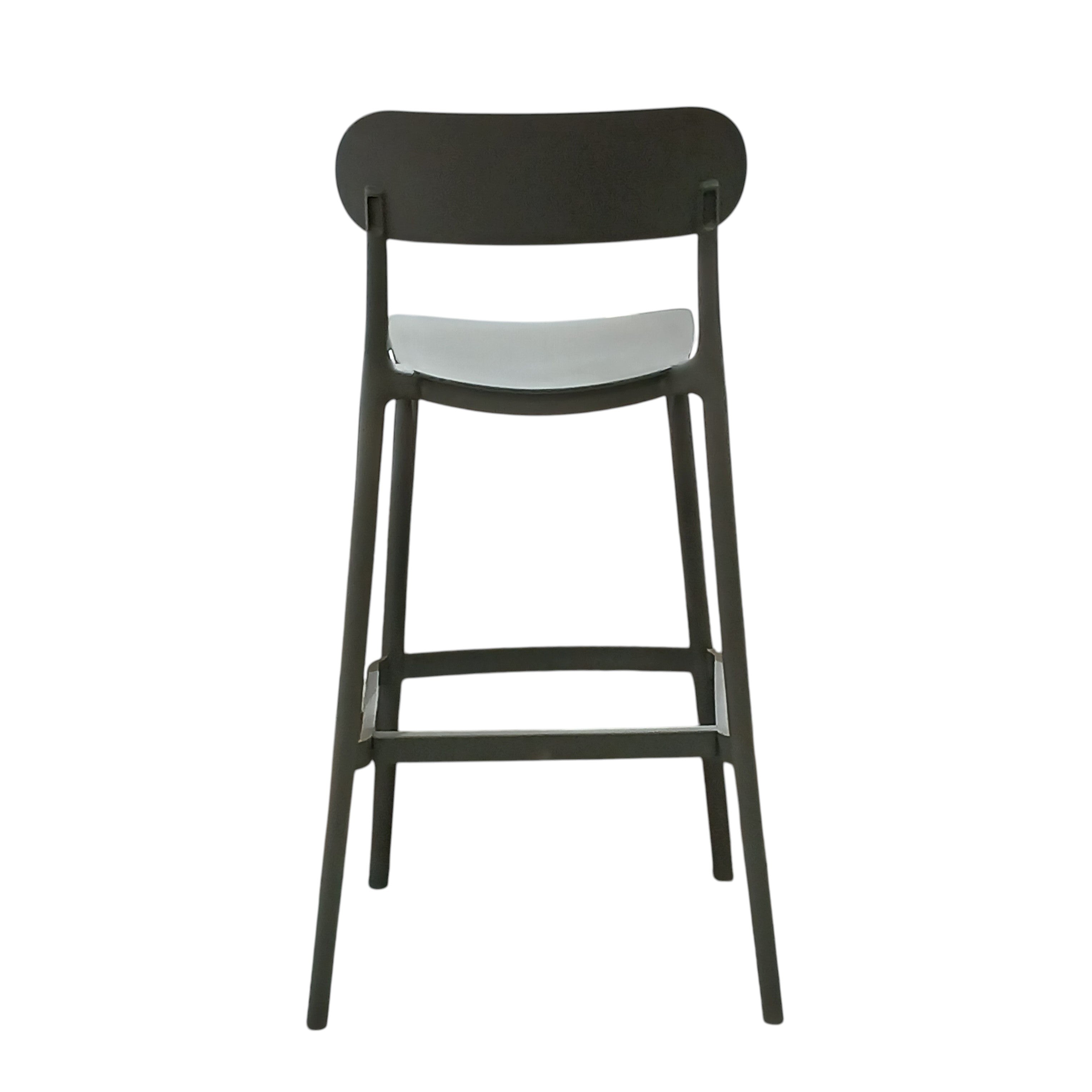 SGABELLO ELIA 48,5X37XH102CM GRIGIO