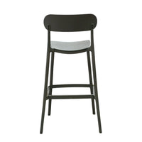 SGABELLO ELIA 48,5X37XH102CM GRIGIO