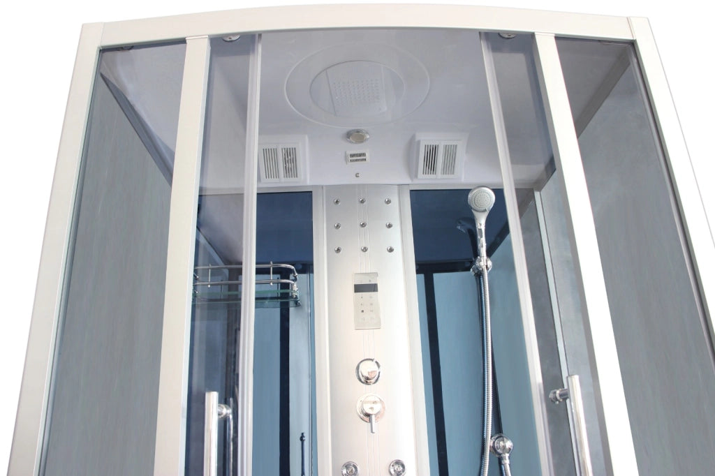 Cabina idromassaggio con vasca, cromoterapia 150x88cm full optional Sicorage Antin