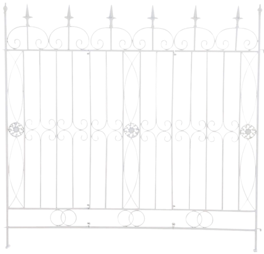 Set di 4 recinzioni da giardino Mangold bianco