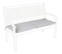 Cuscino per Panca 2 3 Posti da Esterno Poly Idrorepellente Sfoderabile Bizzotto Colore: Tortora 2 Posti