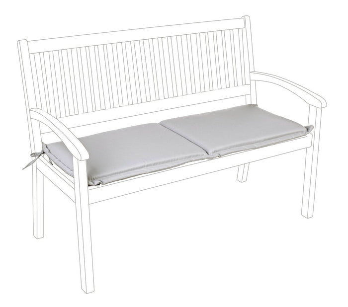 Cuscino per Panca 2 3 Posti da Esterno Poly Idrorepellente Sfoderabile Bizzotto Colore: Tortora 2 Posti