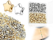 Impianto di Spacer per Collane e Bracciali - Set di 400 Stelle - Spacer per Collane - Accessori per Collane e Bracciali - Kit per Collane DIY - Accessori per Collane e Bracciali - Set di Spacer per Collane e Bracciali