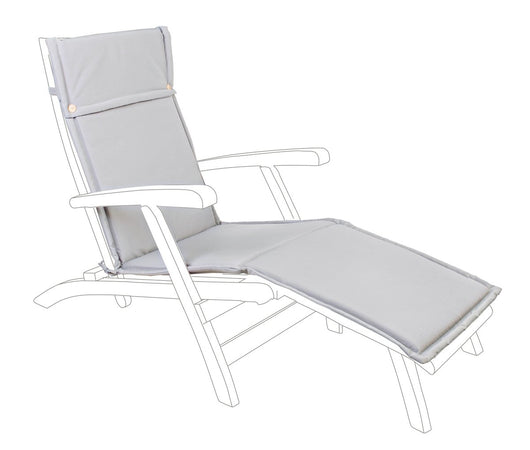 Cuscino Lettino Sedia Sdraio Chaise Longue Esterno Sfoderabile Steamer Bizzotto Colore: Tortora Steamer