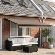 Tenda retrattile Tortora 300 x 250 cm Tela e Alluminio 3425894