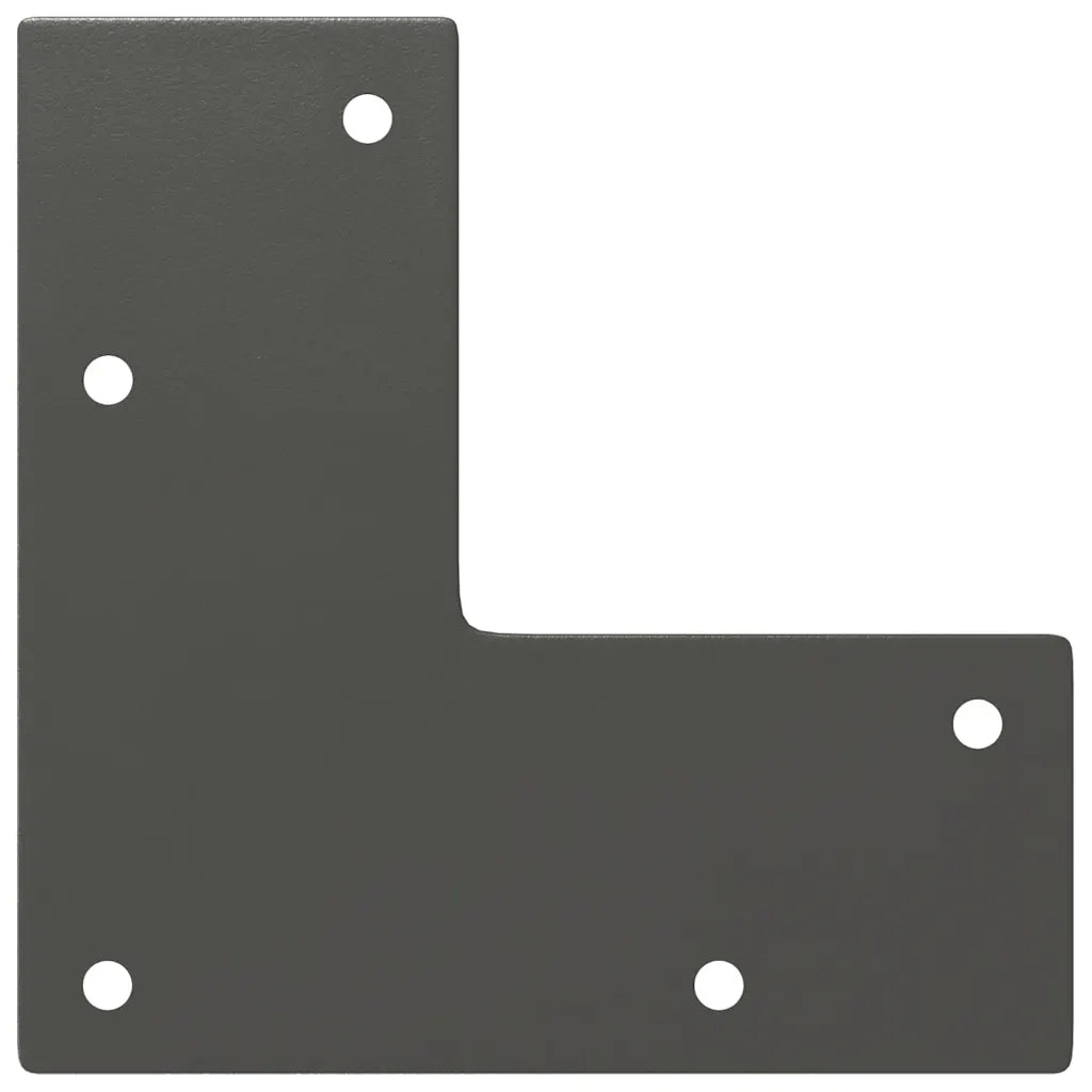Gambe a forcina per tavolino 4 pz-Set di 4 Gamba per Tavolo antracite 10 cm acciaio massiccio 129456