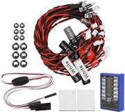 Pulsante a distanza per illuminazione - Compatibile con HSP CC01 - Installazione facile - Leggero - Consumo energetico basso - Multi modalità di lampeggiamento - Set di luci