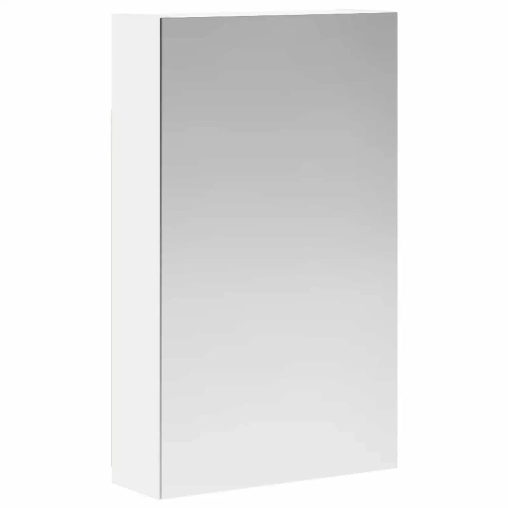 Mobiletto per specchio da bagno Bianco 30 x 10,5 x 50 cm