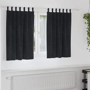 Tende oscuranti 2 pcs Nero 140 x 140 cm Velluto 4107173