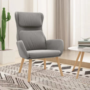 Divano Sedia-Poltrona Relax Grigio Chiaro in Velluto 416694
