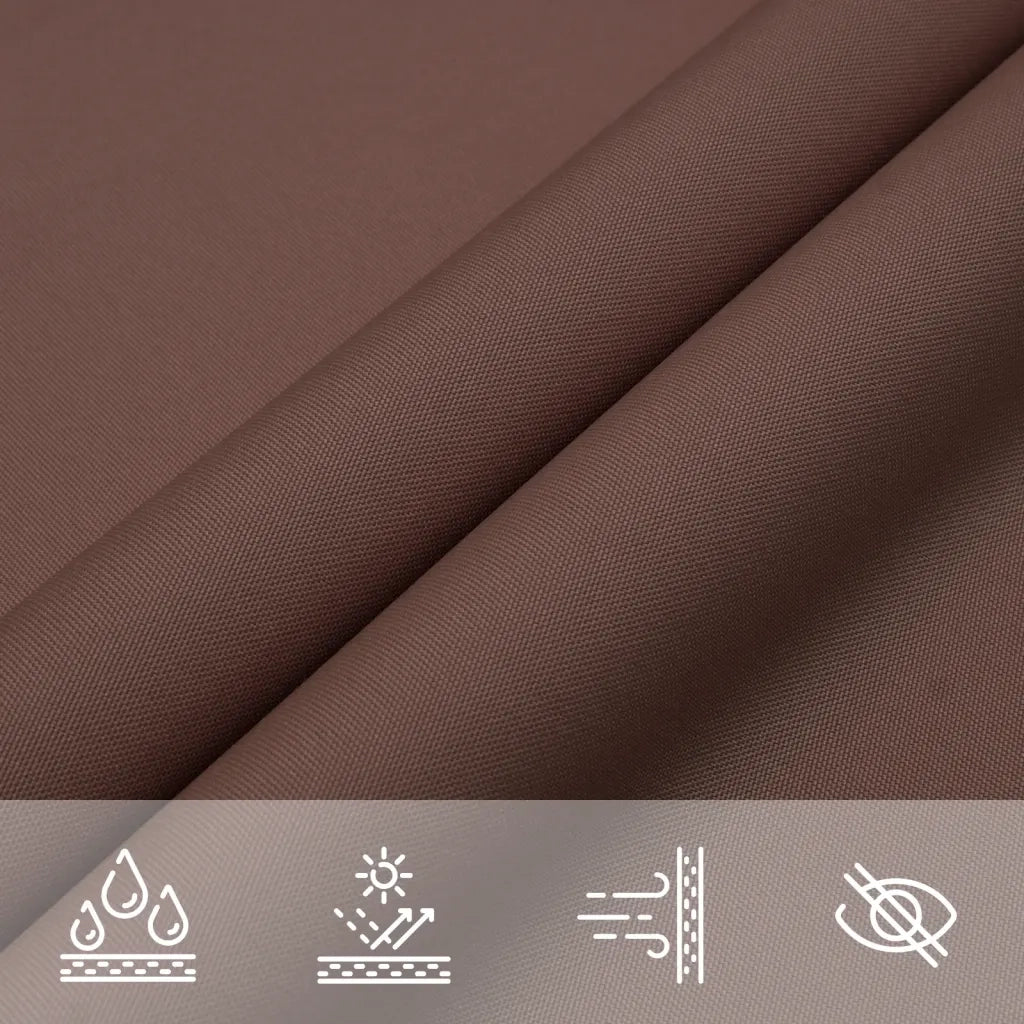 Parasole a vela | Telo Ombra | Vela da ombra Oxford Triangolare 3x3x3 m Marrone