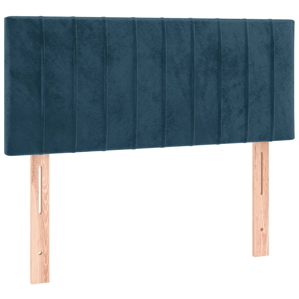 Letto a Molle con Materasso e LED Blu Scuro 120x200cm 3134517