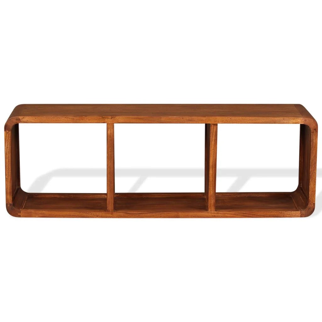 Mobile TV/credenza pratico e di design in legno massello con finitura sheesham 120 cm 2502163