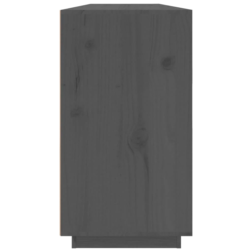 Buffet credenza cassettiera armadio mobile contenitore organizer per cucina soggiorno salotto 100 x 40 x 75 cm legno massello di pino grigio 02_0031765