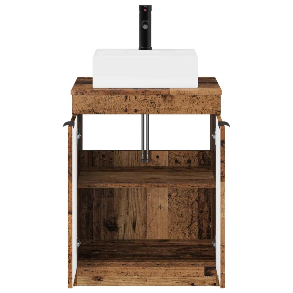 Set di mobili per il bagno Legno antico Legno ingegnerizzato 3404248