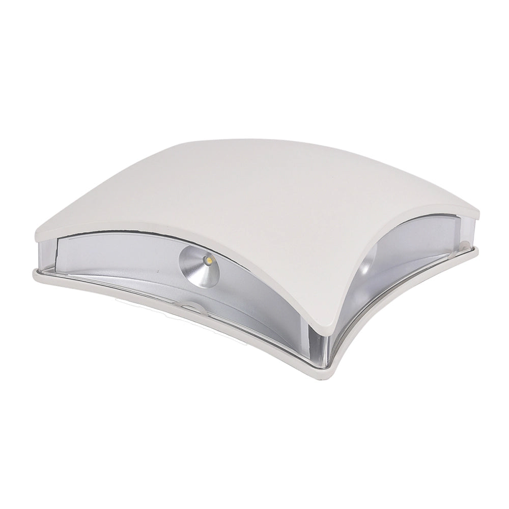 APPLIQUE LED DA ESTERNO IP65 4W BIANCA A LUCE FREDDA 6500K - DESIGN MODERNO QUADRATO STONDATO PERFETTA PER ILLUMINAZIONE INTERNA ED ESTERNA