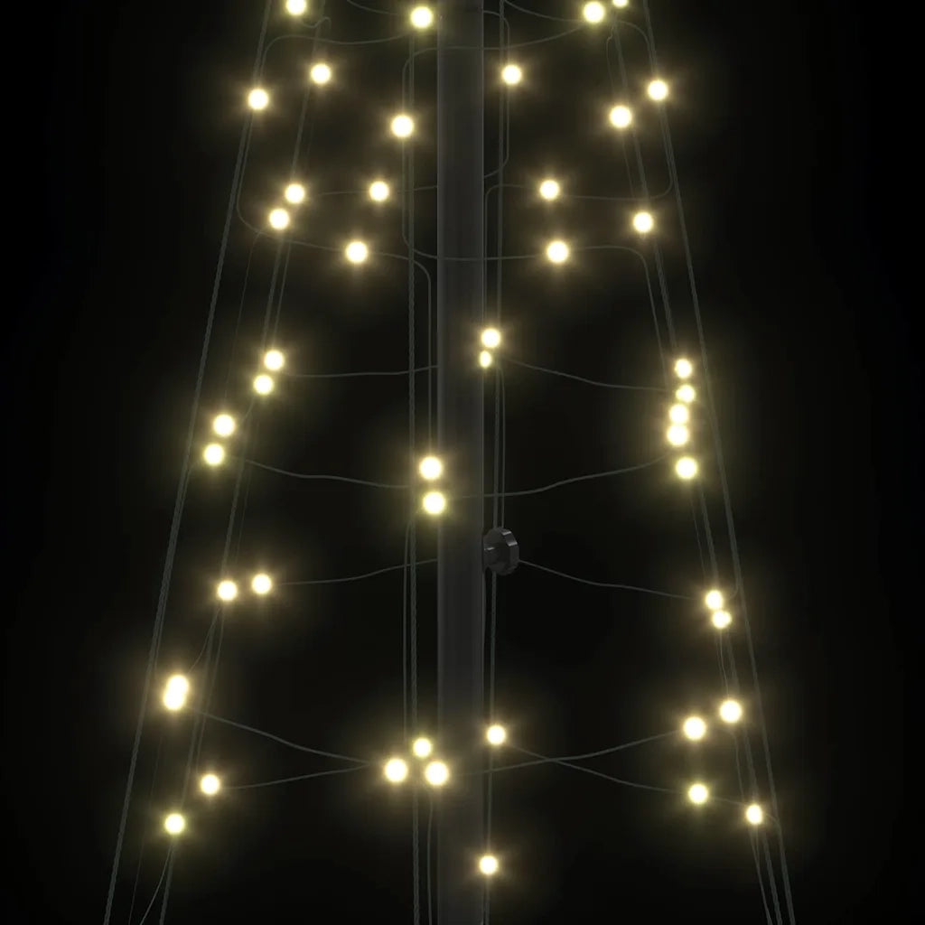 Albero di Natale LED con 390 LED Bianco caldo 250 cm Ferro 42018757