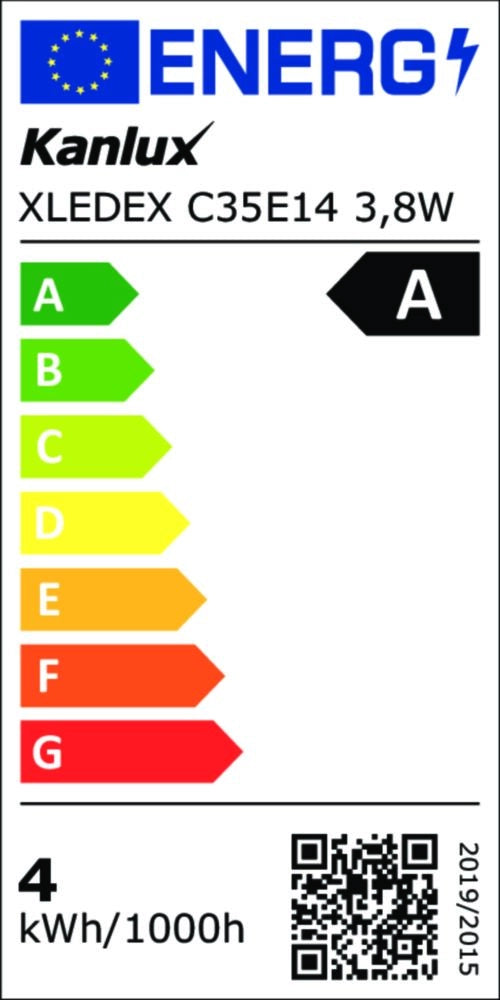 Lampadina LED Filamento 3,8W=60W E14 Candela 4000K Kanlux
