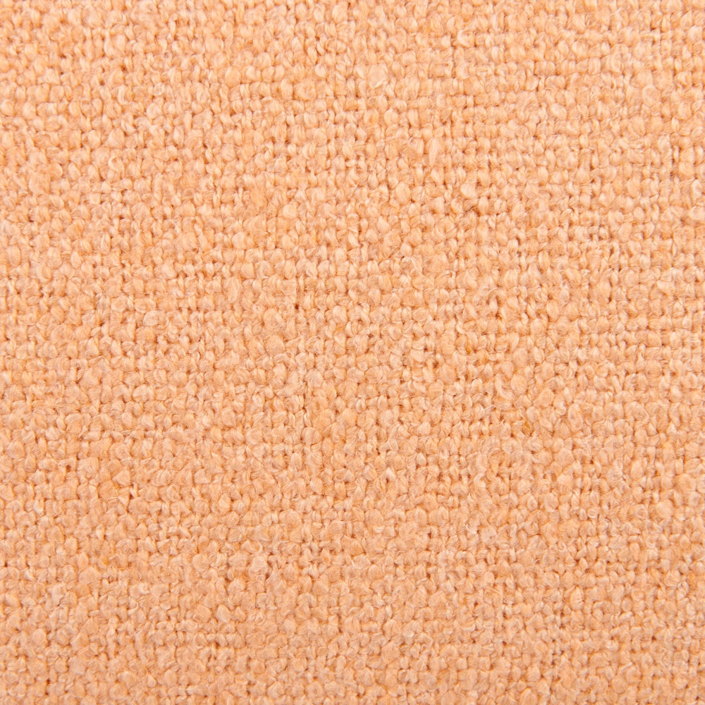 Pouf in cotone arancione imbottito con EPS di forma quadrata 50 x 50 cm poggiapiedi soggiorno accessorio per la casa