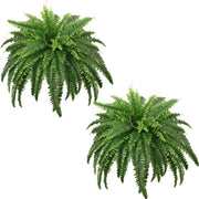 2 pezzi di fiori artificiali esterni, piante grandi 107 cm Fiori artificiali Boston per casa, giardino, ufficio, fiori, decorazione da tavolo (59 foglie)