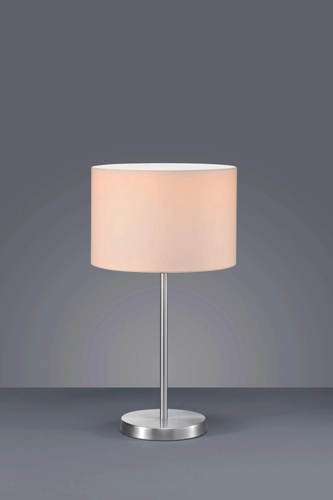 Lampada tavolo da Interno  E27 in Metallo Nickel Opaco
