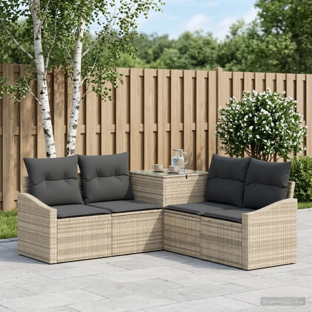 Set di divani 5 pz Grigio chiaro e grigio scuro 3447826