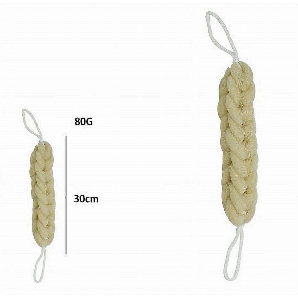 Trade Shop - Lavaschiena Spugna Rete Esfoliante Bagno Doccia A Treccia Scrubber 79591 Gialla -