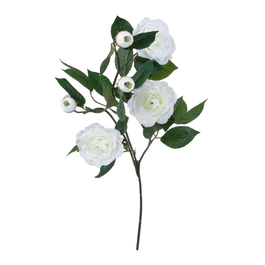 Set 6 Rami Artificiali Camelia per 3 75 cm