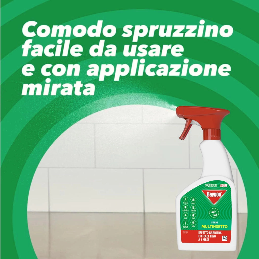 Insetticida Scarafaggi e Formiche ML.500 12 Pezzi Baygon
