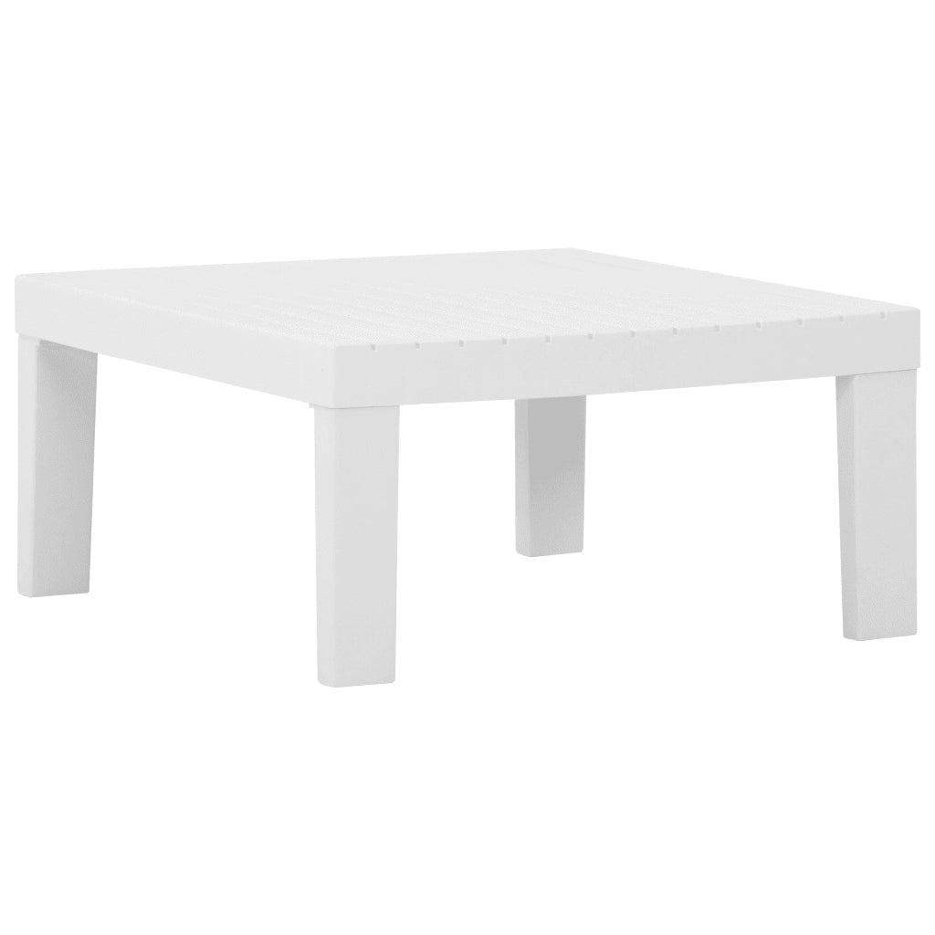 Set Divani da Giardino con Cuscini 4 pz in Plastica Bianco 3059829