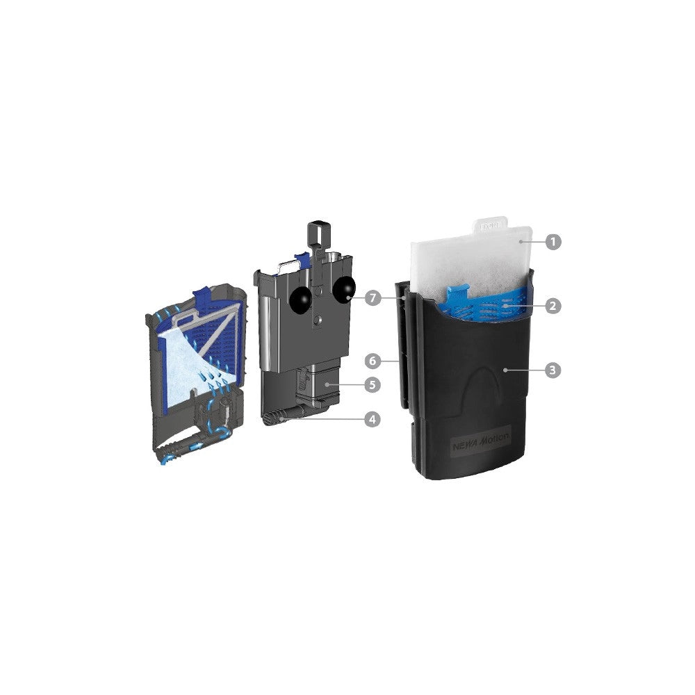 Newa Motion - filtro interno per acquari fino a 60 litri e per tartarughiere