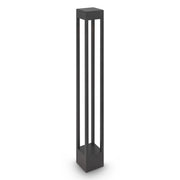 Lampada Da Terra Moderna Da Esterno Metallo Grafite Luce Led 10W Ip65