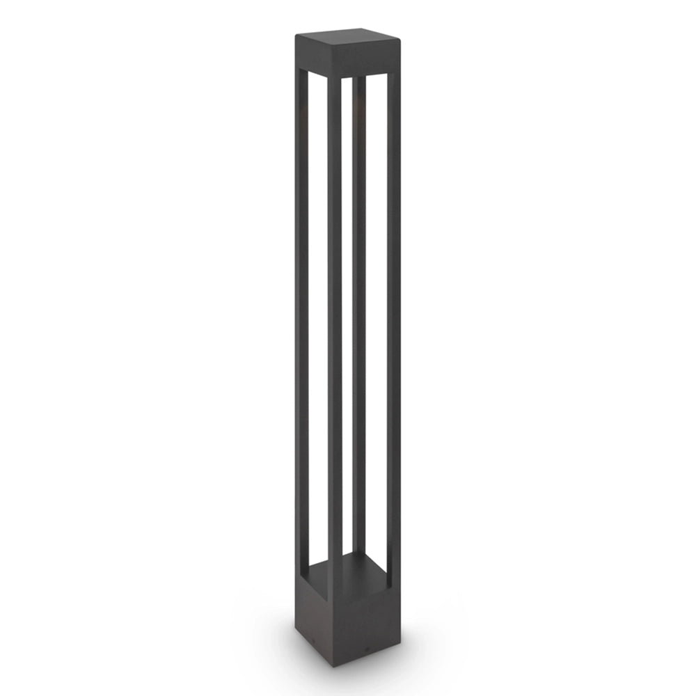 Lampada Da Terra Moderna Da Esterno Metallo Grafite Luce Led 10W Ip65