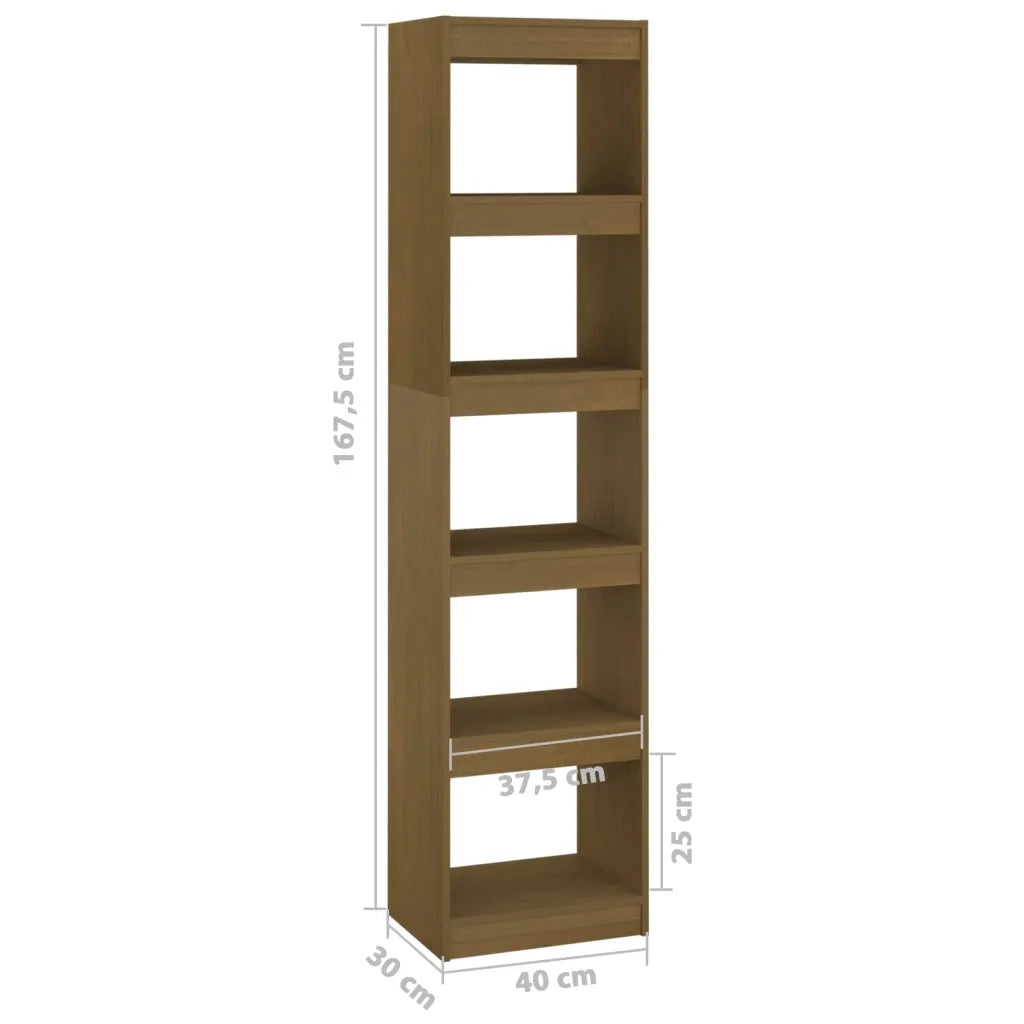 Libreria/Divisorio Marrone Miele 40x30x167,5cm Massello di Pino cod mxl 18539
