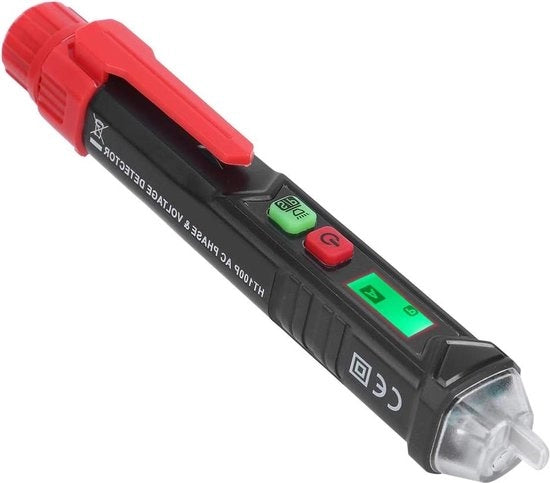 Verificatore di tensione senza contatto AC 12-1000V / 48V-1000V Dual Range - Verificatore di corrente elettrica con indicatore di rotazione trifase.
