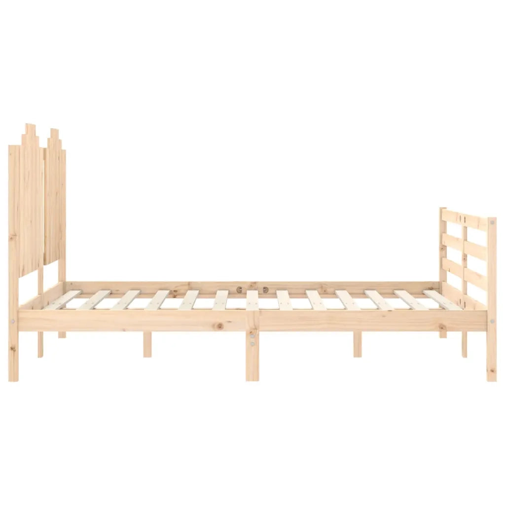 Giroletto con Testiera-Struttura Letto con testiera Double in Legno Massello 858433
